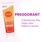 Lume Whole Body Deodorant - Invisible Cream Tube - 72 Hour Odor Control - Aluminum Free. Baking Soda Free. Skin Safe - 3.0 ounce (Pack of 2) (Clean Tangerine)