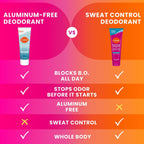 Lume Whole Body Deodorant Plus Sweat Control - Smooth Cream Tube - 72 Hour Odor And Sweat Control - Baking Soda Free. Skin Loving - 3.0 ounce (Pack of 2) (Unscented)