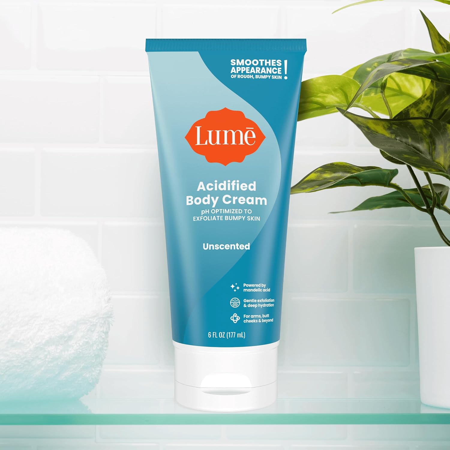 Lume Acidified Body Cream - Smooth Appearance of Rough. Bumpy Skin