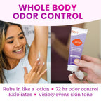 Lume Whole Body Deodorant - Invisible Cream Tube - 72 Hour Odor Control - Aluminum Free. Baking Soda Free. Skin Safe - 3.0 ounce (Pack of 2) (Soft Powder)