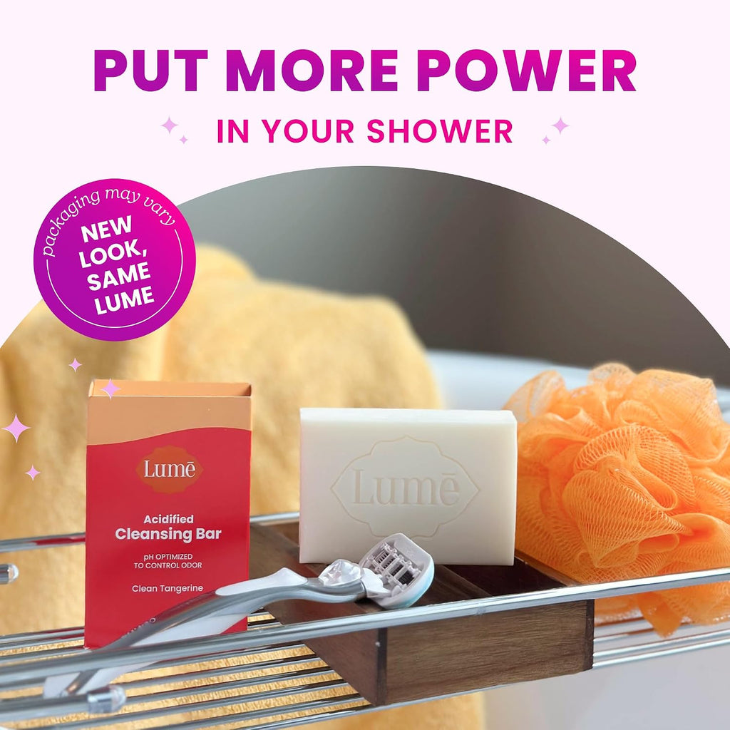 Lume Acidified Body Cleansing Bar - 24 Hour Odor Control - Removes Odor Better than Soap