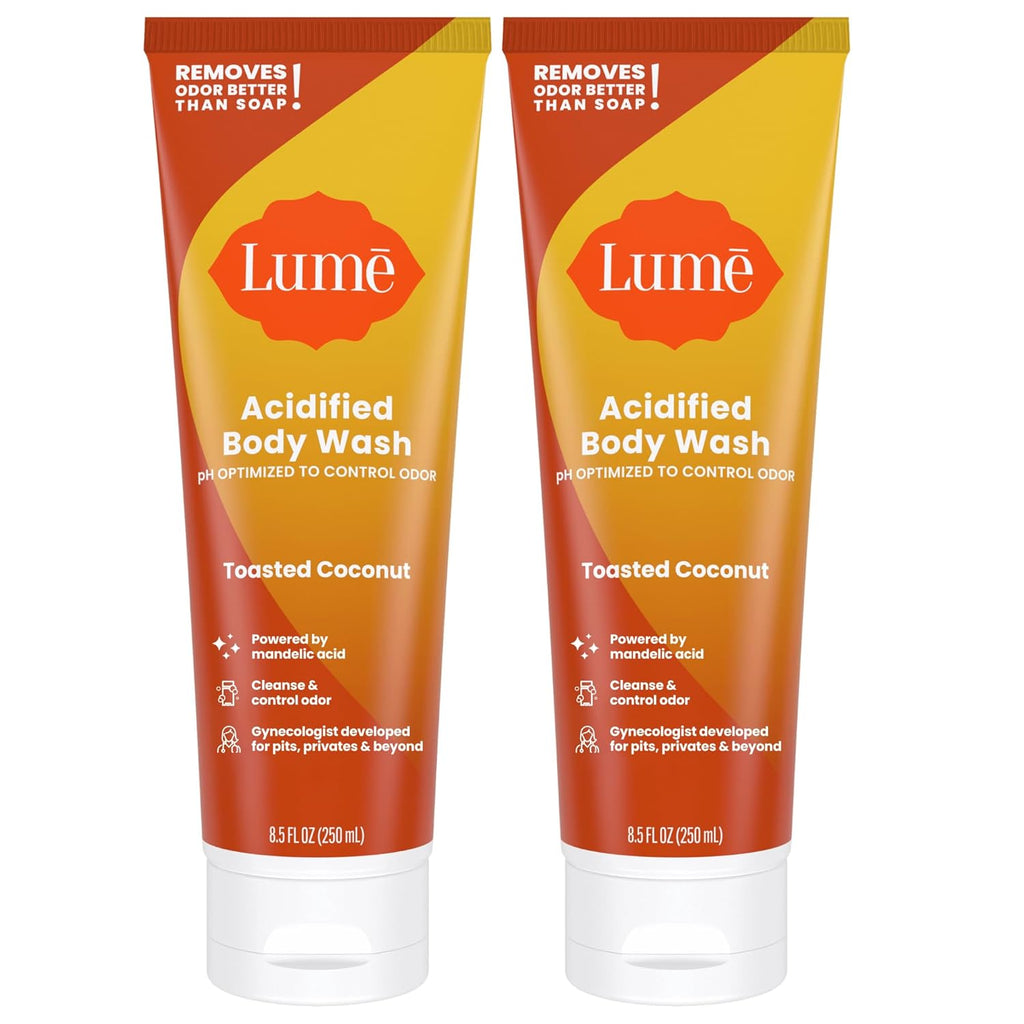 Lume Acidified Body Wash - 24 Hour Odor Control - Removes Odor Better than Soap - Moisturizing Formula