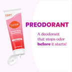 Lume Whole Body Deodorant - Invisible Cream Tube - 72 Hour Odor Control - Aluminum Free. Baking Soda Free. Skin Safe - 3.0 ounce (Peony Rose)