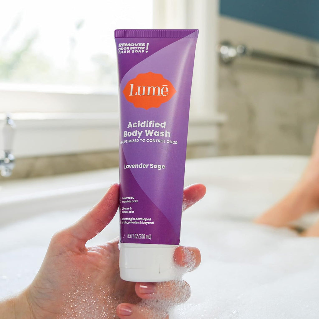 Lume Acidified Body Wash - 24 Hour Odor Control - Removes Odor Better than Soap - Moisturizing Formula