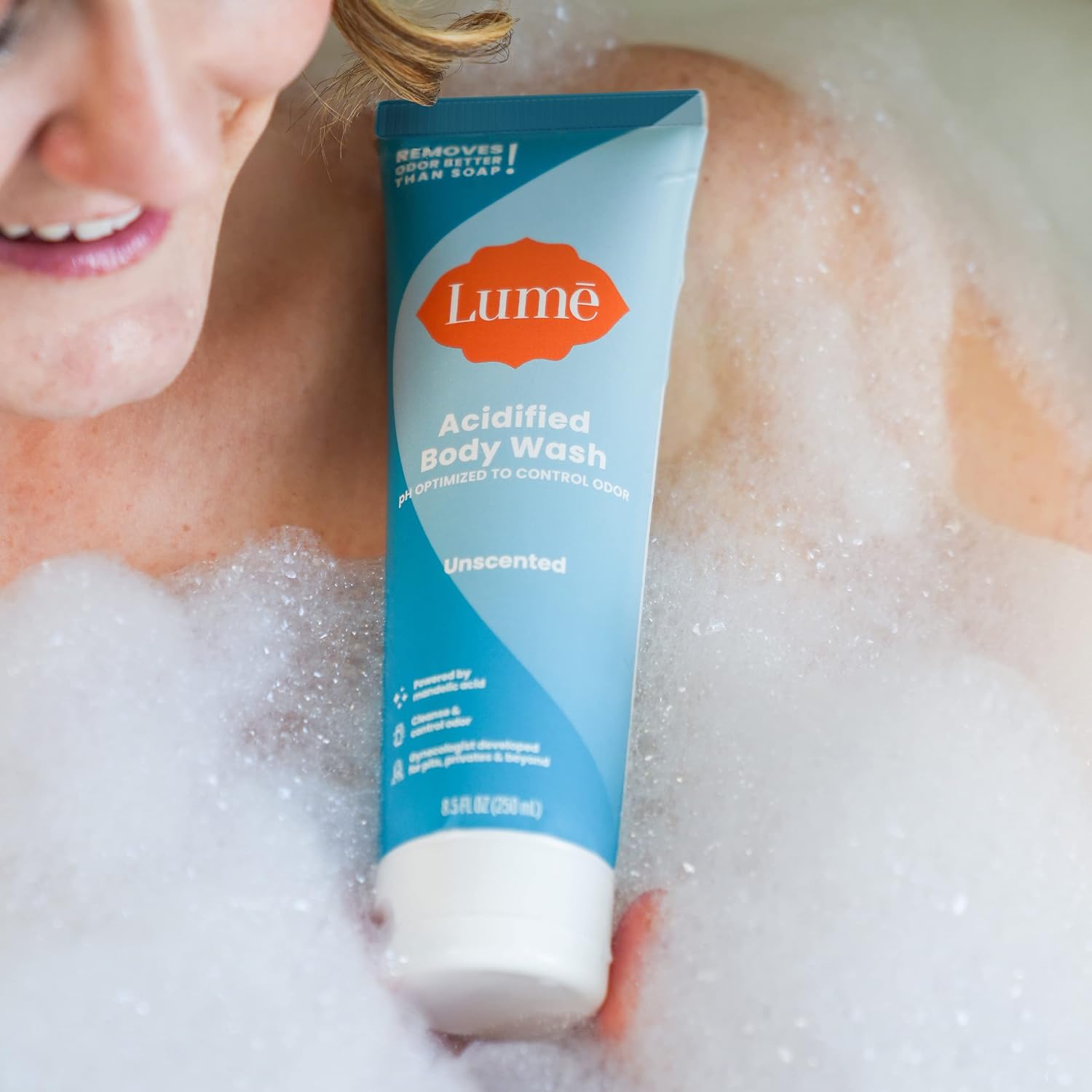 Lume Acidified Body Wash - 24 Hour Odor Control - Removes Odor Better than Soap - Moisturizing Formula