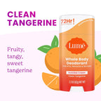 Lume Whole Body Deodorant - Invisible Cream Stick - 72 Hour Odor Control - Doctor Developed - Aluminum Free. Baking Soda Free and Skin Loving - 2.2 Ounce (2 pack) (Soft Powder & Clean Tangerine)