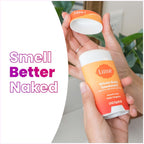 Lume Whole Body Deodorant - Smooth Solid Stick - 72 Hour Odor Control - Aluminum Free. Baking Soda Free and Skin Safe - 2.6 Ounce (Pack of 2) (Clean Tangerine)