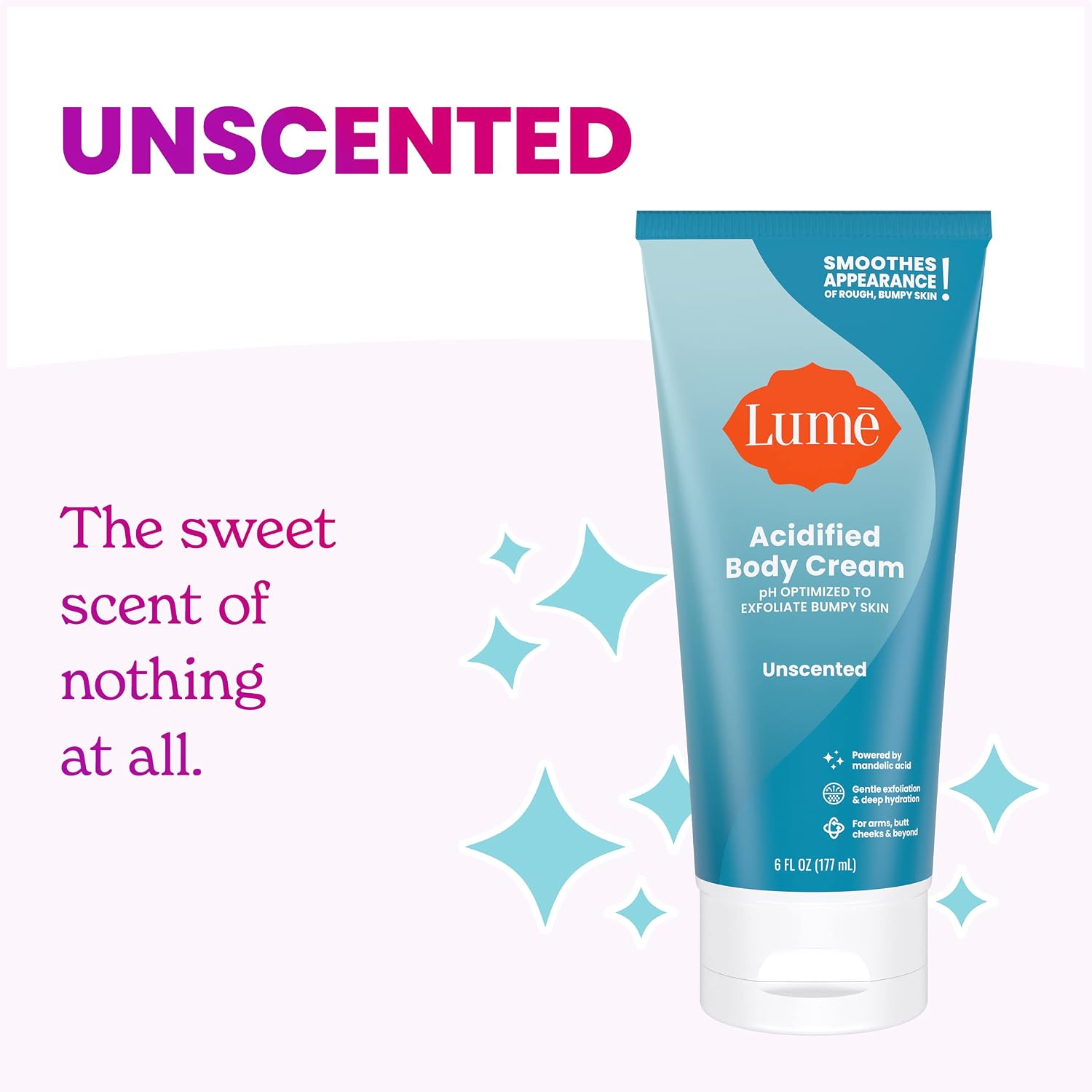 Lume Acidified Body Cream - Smooth Appearance of Rough. Bumpy Skin