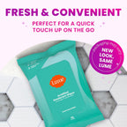 Lume Acidified Deodorant Wipes - 24 Hour Odor Control - Aluminum Free. Baking Soda Free. Skin Loving - 15 Count (Pack of 3) (Cool Cucumber)