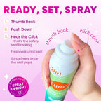 Lume Invisible Body Deodorant Spray – Whole Body Deodorant – 3.6 oz (Fresh Citrus)
