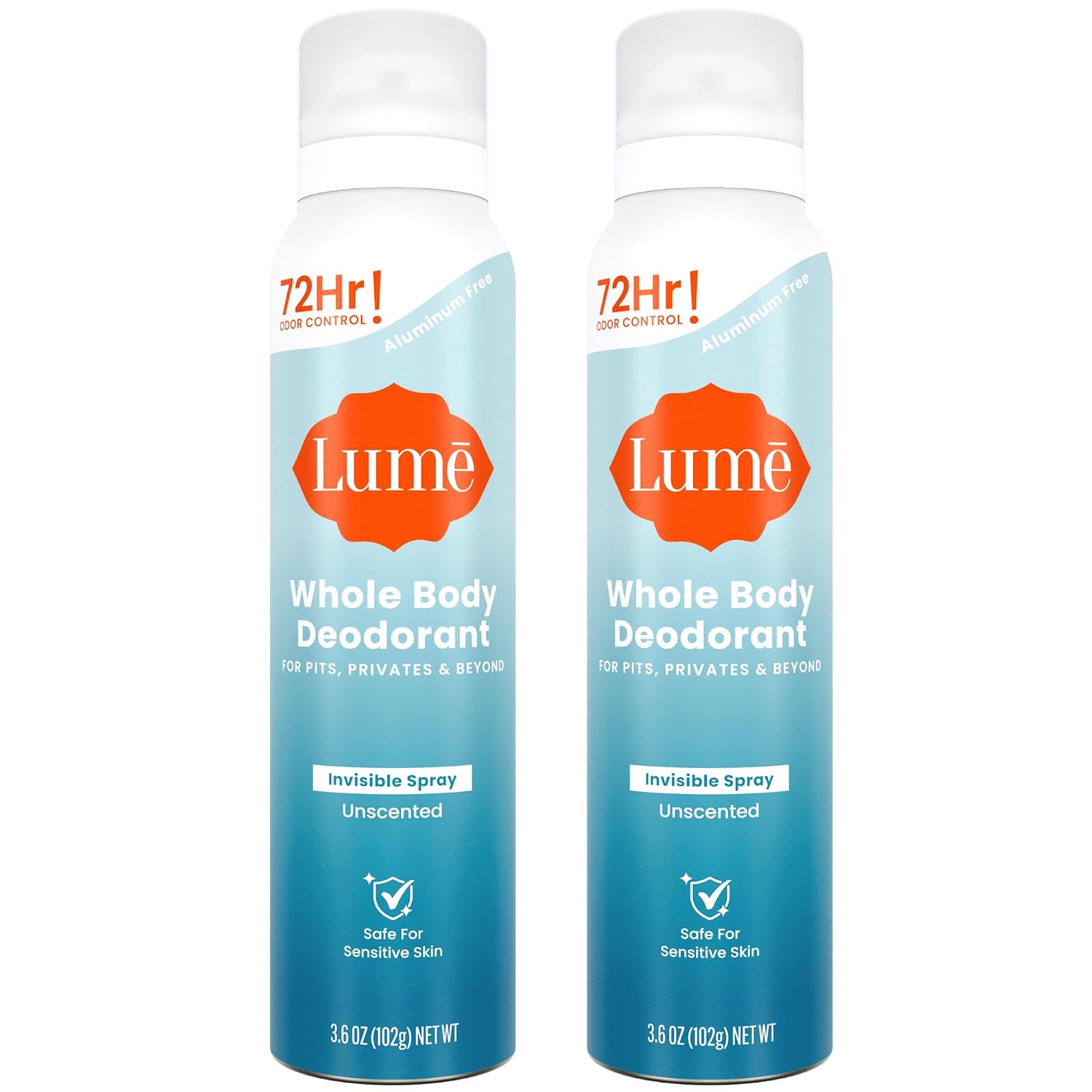 Lume Invisible Body Deodorant Spray – Whole Body Deodorant – 3.6 oz (Fresh Citrus)