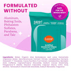 Lume Acidified Deodorant Wipes - 24 Hour Odor Control - Aluminum Free. Baking Soda Free. Skin Loving - 15 Count (Pack of 3) (Cool Cucumber)
