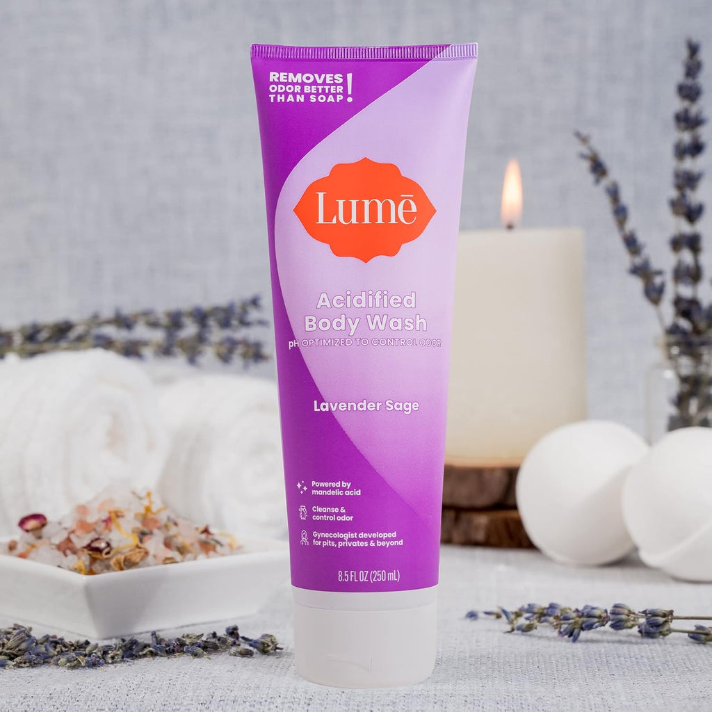 Lume Acidified Body Wash - 24 Hour Odor Control - Removes Odor Better than Soap - Moisturizing Formula