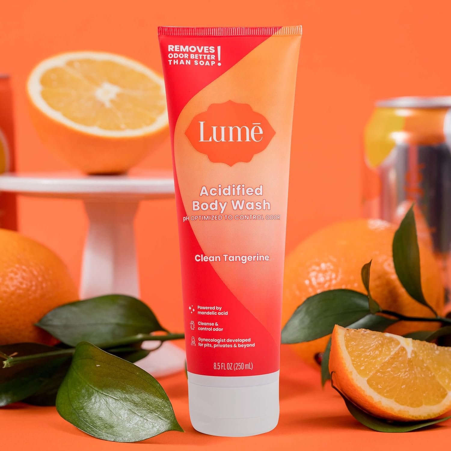 Lume Acidified Body Wash - 24 Hour Odor Control - Removes Odor Better than Soap - Moisturizing Formula
