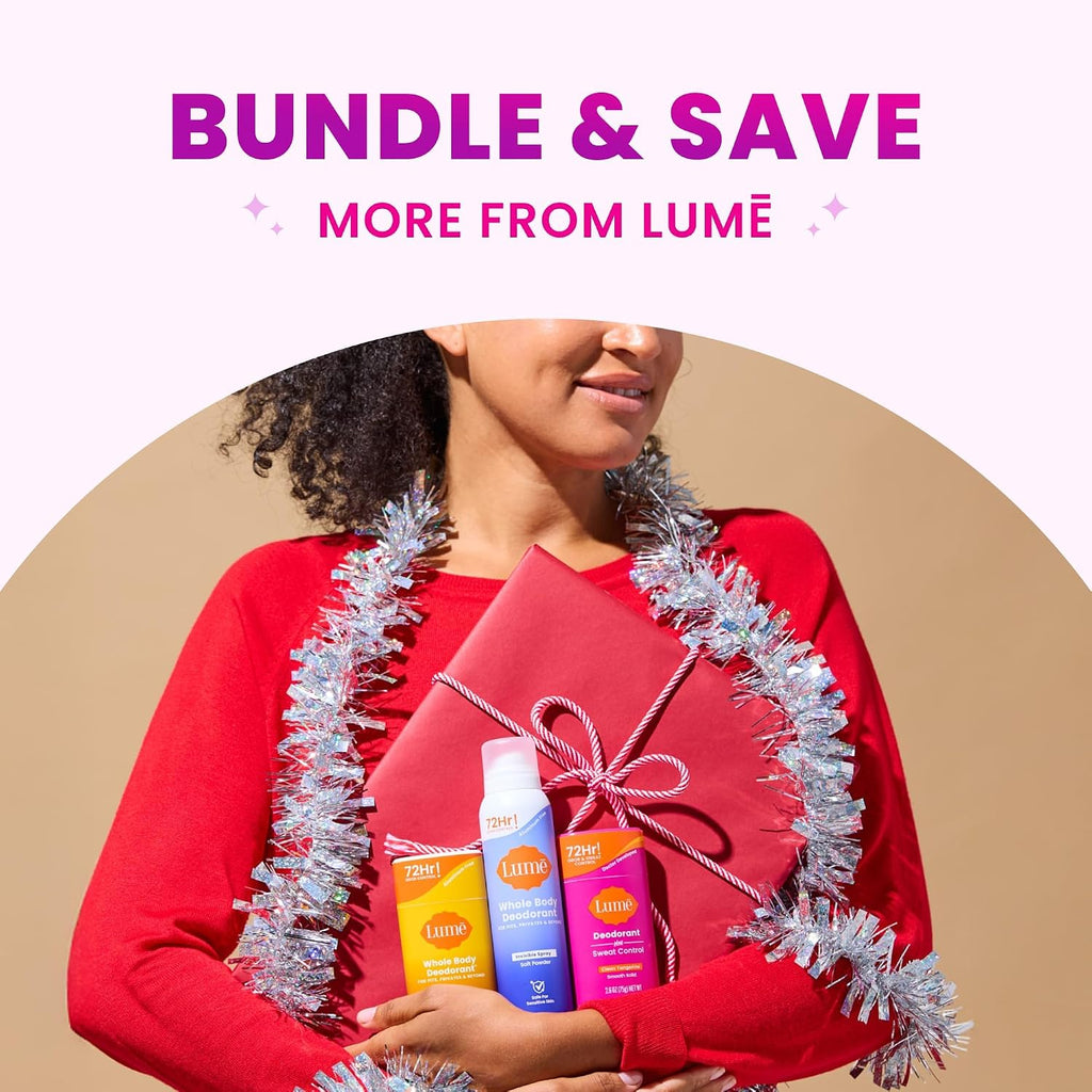 Lume Whole Body Deodorant - Invisible Cream Tube - 72 Hour Odor Control - Doctor Developed - Aluminum Free. Baking Soda Free and Skin Loving - 3.0 Ounce (Fresh Alpine)