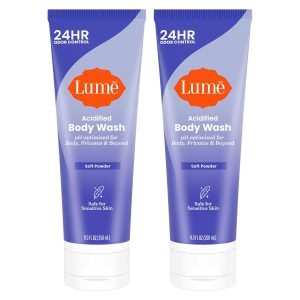 Lume Acidified Body Wash for 24 Hour Odor Control - Removes Odor Better than Soap - Hydrating Formula