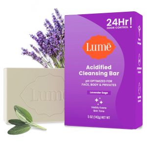 Lume Acidified Body Cleansing Bar - 24 Hour Odor Control - Removes Odor Better than Soap